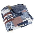 thumbnail image 3 of Lavish Home 3-Piece Quilt Set - Full/Queen Nautical Blanket and Shams, 3 of 3