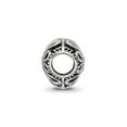 thumbnail image 2 of Reflection Beads Sterling Silver Antiqued White CZ Filigree 3D Heart Charm, 2 of 5