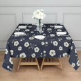 thumbnail image 3 of Pioneer Flower Floral Print Pattern Square Tablecloth, Waterproof Wipeable Spillproof Washable Table Cover for Home Kitchen Party Decor, 60"x60", 3 of 6
