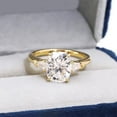 thumbnail image 6 of Exquisite Cushions Cut Lab Created Moissanite & Fancy Tapered Cut Diamond Engagement Ring - Three Stone Design in 925 Sterling Silver, Brilliant Sparkle & Elegant Style, 6 of 6