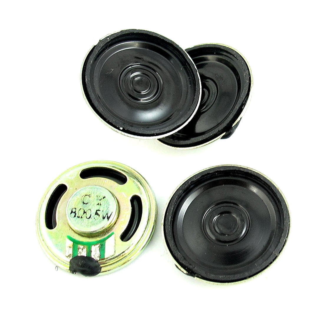 Unique Bargains 4pcs 8 Ohm 0.5W Metal Shell Lautsprecher