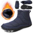 thumbnail image 1 of Botas Informales Tobillo Nieve Invierno Sin Deslizamiento para Escalada (oscuro 38) Azul, 1 of 9