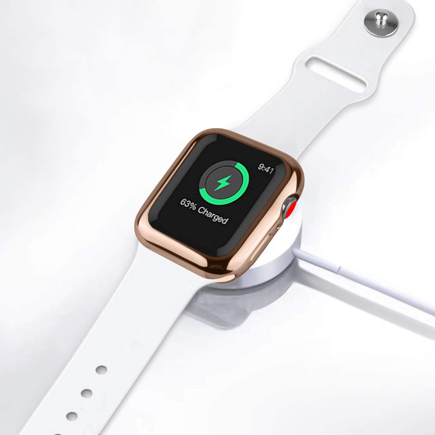 Case For Apple Watch 38Mm 40Mm 42Mm 44Mm Soft Tpu Screen Protector Case For  Iwatch Series 6 5 4 3 2 1 (40Mm, Clear+Rose Gold+Rose Pink) | Walmart Canada
