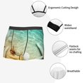 thumbnail image 3 of Fotbe Starfish And Seashell On The Beach Calzoncillos Tipo Boxer con Bolsa de Soporte Total para Hombre, X-Temp Fresco, Transpirable y de Secado Rápido-Small, 3 of 5