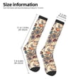 thumbnail image 2 of Sikiie Floral With Birds And Fantasy Flowers Knee Socks, High Socks Long Stretchy Sock Women Knee High Stocking, Long Socks for Women, 2 of 6