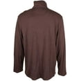 thumbnail image 2 of Tasso Elba Mens Supima Pullover Sweater, Brown, Small, 2 of 3