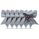 thumbnail image 3 of Navidad Bowknot Adorno brillante Lentejuelas brillantes Conos Hojas Corbata Arte Decoración de fiesta Decoración de puerta al aire libre Plata 5 piezas Inevent HA009474-03, 3 of 7