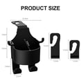 thumbnail image 4 of 4 Pack Car Headrest Hook with Cup Holder, Multifunctional Seat Back Organizer for Drinks, Phone and Bag Storage, 4 of 9
