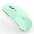 thumbnail image 1 of Ratón inalámbrico Uciefy Q5 Slim recargable de 2,4 G, color verde menta, 1 of 7