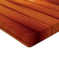 thumbnail image 2 of Ambesonne Harvest Fitted Sheet, Wheat Spikes Wood Plank, Twin Size, Orange Yellow, 2 of 3