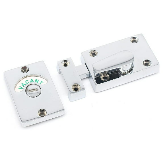 Fule Bathroom Indicator Bolt Vacant Engaged Privacy WC Toilet Door Lock Satin Brass