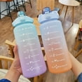 thumbnail image 2 of Labymos 2L Water Bottle with Marker & Straw Large Capacity Water Bottle with Handle Reusable, 2 of 8