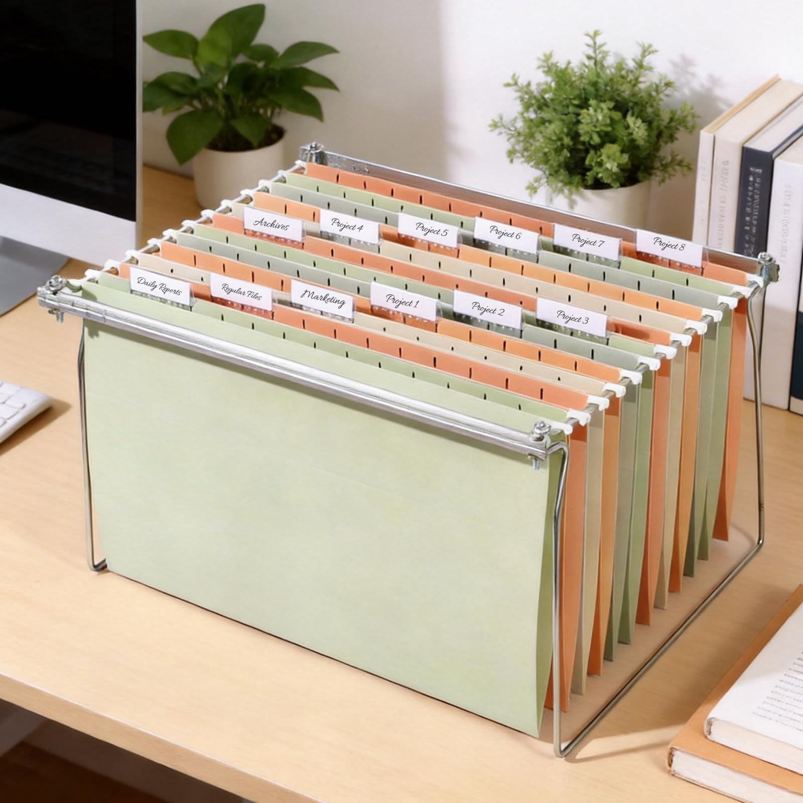 Hanging File Folders Legal Size  25 Pack 1/5-cut Tabs Morandi Colors Stay Organized For Your Home And Office Bulk Documents