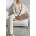 thumbnail image 6 of Relaxed and Versatile: Women's Slouchy Two-Piece Outfit in Khaki - [ZhiHiMeRi] | (US 12-14)L,Khaki, 6 of 7