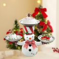 thumbnail image 4 of BKER Christmas Craft Decorations Christmas Snowman Snack Racks Tray Racks Holiday Decoration Ornaments, 4 of 5