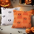 thumbnail image 4 of Ghost Throw Pillow Halloween Ghost Pillow Spooky Decor for Couch and Bed Halloween Gift for Home 18 Inch Ghost Pillow Case, 4 of 9