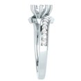 thumbnail image 3 of Dazzlingrock Collection 1.00 Carat (ctw) 14K Round Diamond Two Stone Bridal Engagement Ring 1 CT, White Gold, Size 6, 3 of 4