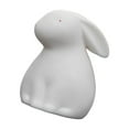thumbnail image 1 of Ceramic Rabbit Statue Bunny Animal Model Tiny Adorn Bunny Sculpture Statuette Photo for Wedding Party Decor 5.8cmx5cmx7cm, 1 of 7