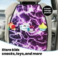thumbnail image 5 of Naloa Blue Lightning 2Pcs Anti-Kick Back Seat Cover Kick Mat, Car Seat Protector with 3 Storage Pockets, 5 of 8
