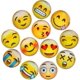 thumbnail image 1 of Emojis magnéticos, paquete de 12 imanes de vidrio 3D con forma de carita sonriente para refrigerador y pizarra blanca (3 cm), 1 of 5