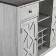 thumbnail image 4 of Pemberley Row Wood Off White Bar Cabinet Rectangular 47"W x 38"H x 16"D Unassembled, 4 of 10