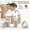 Beige, variant on 6-Piece Beige Bathroom Accessories Set