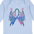 thumbnail image 4 of Inktastic Thyroid Cancer Awareness with Butterfly Ribbon Words Boys or Girls Long Sleeve Baby Bodysuit, 4 of 5