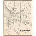 thumbnail image 2 of Woolman 15x17 White Modern Wood Framed Museum Art Print Titled - Manahawkin New Jersey Landowner - Woolman 1878, 2 of 4