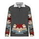 thumbnail image 5 of Sudadera sin capucha para hombre, informal, a la moda, con cuello alto, estampado étnico, cremallera, jersey de manga larga, blusa de poliéster para hombre, 5 of 5