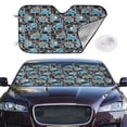 thumbnail image 2 of Balery Blue Excavator Print Car Windshield Sun Shade,Windshield Sunshade for Car Pickup Truck SUV Accessories-, 2 of 7