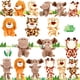 thumbnail image 1 of HyDren 18 Piezas Mini Peluches Safari Animales de la Jungla 12cm, 1 of 6