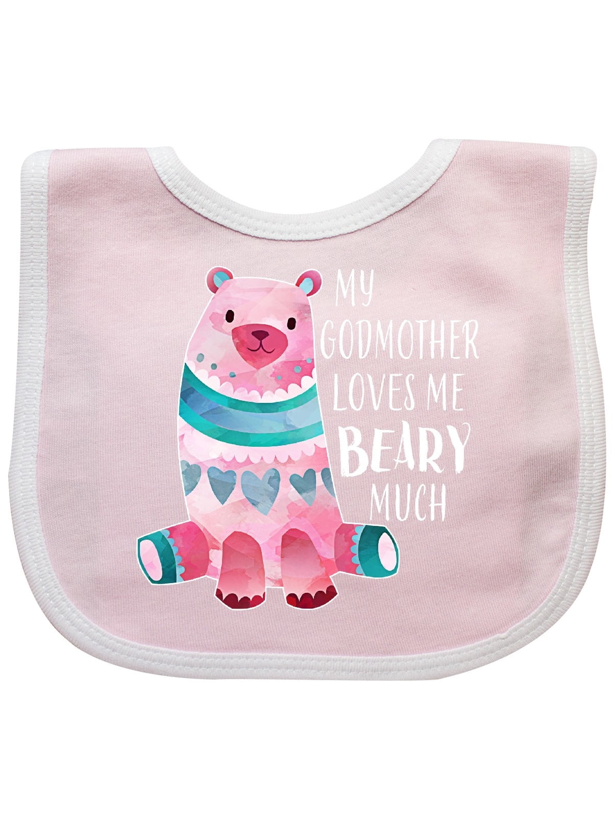My Godmother Loves Me Beary Much with Cute Bear Baby Bib - Walmart.com ...