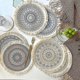 thumbnail image 5 of 4 manteles individuales de algodón tejido estilo bohemio de 33 cm, manteles decorativos para el hogar., 5 of 5