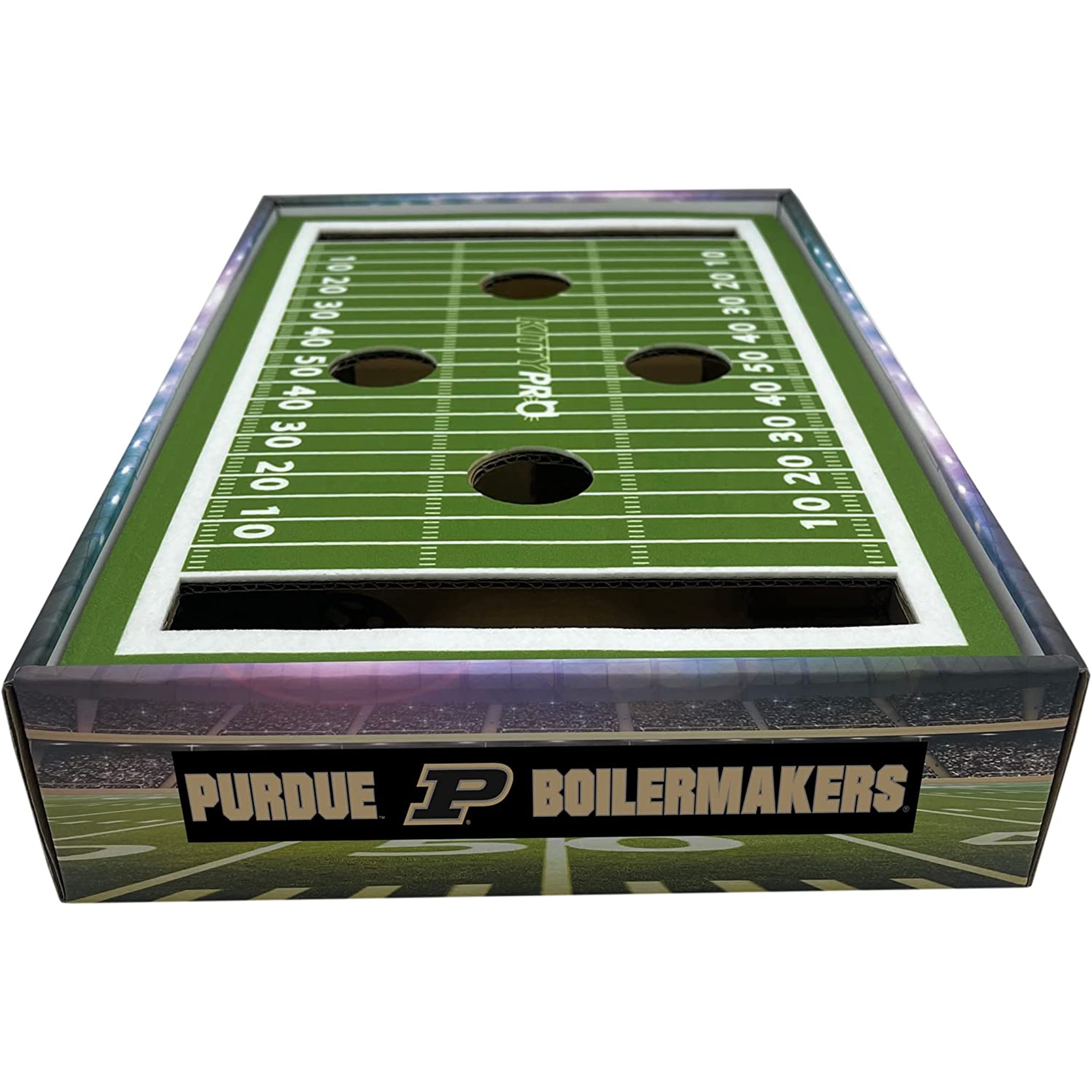 Pets First NCAA Cat Scratcher Box Football Field Designed Cat Scratcher & Lounge