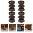 thumbnail image 5 of Troglfold caster cups 12pcs Furniture Caster Cups Chair Stoppers Felt Floor Protectors Furniture Feet Pad,2.17"X2.17"X0.55", 5 of 10