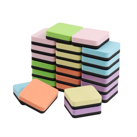 24/48 Pcs Whiteboard Eraser Office Erasers Felt Board Cleaner for Teachers