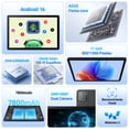 thumbnail image 2 of 2026 Android 16 Tablet 11inch, Face Unlock, 32GB+256GB+1TB Expand, Octa-core CPU, 7800mAh Large Battery, WiFi6, Touchscreen Display, Widevine L1,Black, 2 of 7