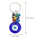 thumbnail image 5 of Llavero con colgante de diablo turco de ojos azules y cuentas azules, 5 of 8