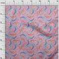 thumbnail image 3 of oneOoneSilkTabbyPinkFabricAsianJapaneseKoiFishSewingCraftProjectsFabricPrintsByYard42InchWide, 3 of 4
