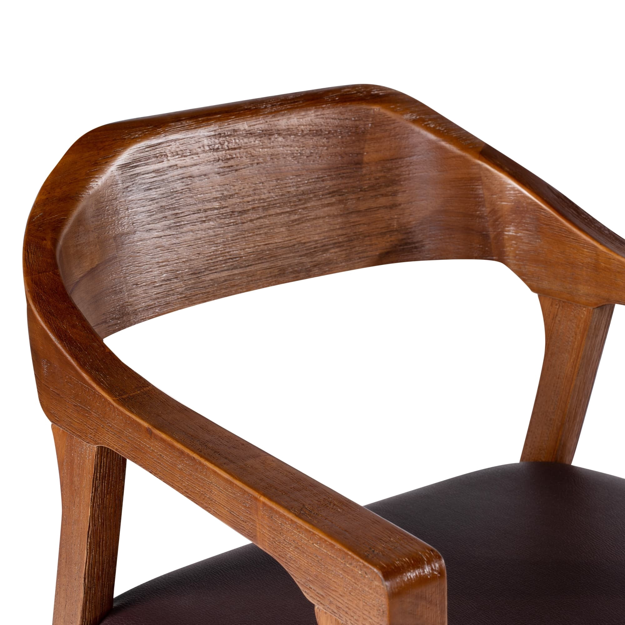 Rasmus Dining Armchairs - Chestnut Wire-Brush Finish - Set of 2