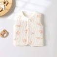 thumbnail image 2 of Pretxorve Kids Girls Boys Jacket Warm Quilted Button Front Sleeveless Tank Outerwear Sizes 3Months-3Y, 2 of 4