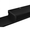 thumbnail image 5 of Asymmetrical Wall Mounted Wood TV Console Entertainment Center 60-inch Brown, 5 of 5