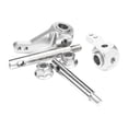 thumbnail image 1 of Juego de brazos de dirección para coche RC 1/10, repuestos, durabilidad, accesorios, coche RC Plata, 1 of 8