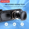 thumbnail image 2 of Computer Speakers,PC Speakers for Desktop,Wired USB-Powered Sound-bar for Computer with 10W Stereo Sound and Colorful Light,Plug-n-Play (A39PRO /Black), 2 of 5