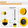 thumbnail image 6 of AstroAI Drill Brush Attachment Set 6Pack, Power Scrubber Cleaning Kit for Bathroom Surfaces, Car Detailing, Shower, Yellow, 6 of 7