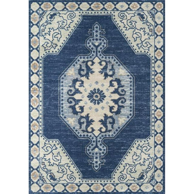 Momeni ANATOANA-3NVY2030 Anatolia Traditional Area Rug, Navy - 2 x 3 ft. Rectangle