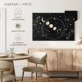 thumbnail image 4 of Elephant Stock Bohemian Moon Cycle Wall Art - Horizontal Canvas Wall Art - Living Room Wall Decor - Religion And Spirituality Canvas - Black And Gray Decor - 39" x 26", 4 of 4