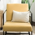 thumbnail image 6 of Home Square Upholstered Fabric Chair in Mustard Gold - Set of 2, 6 of 9