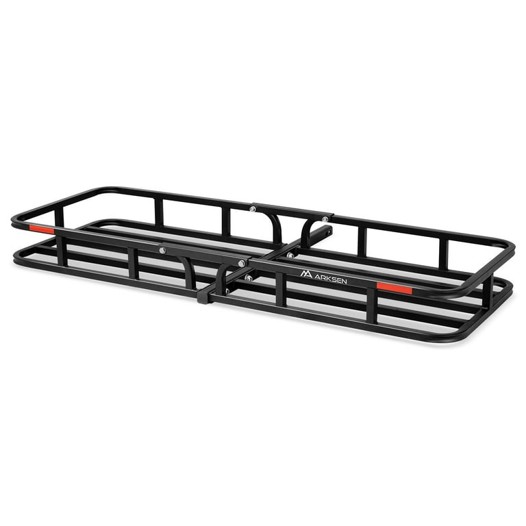 ARKSEN Heavy Duty Cargo Rack Carrier Luggage Basket For 2 1.25 Receiver Hitch Storage for SUV Pickup Camping Traveling 500 Lbs Capacity 53 x