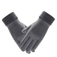 thumbnail image 4 of Outfmvch Warm Gloves Winter Gloves for Men Women - Touch Screen Cold Weather Thermal Warm Knit Glove for Running Driving Hiking Warm Winter Gloves for Women Gray One Size, 4 of 4